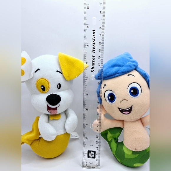 Nickelodeon Bubble Guppies Plush Gil Gill Bubble Puppy 2012 Lot Of 2 Nick Jr. - Picture 3 of 3